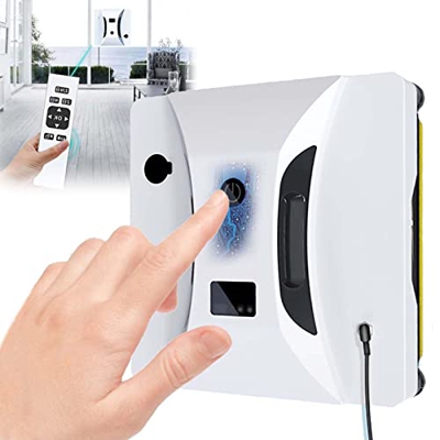 HNCXHX Eléctrico Robot Limpiacristales Ventana, Robot Limpiacristales Automático con Mando a Distancia Control, Inteligente Sensores Reconocimiento de