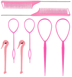 Fyfjur Herramienta De Trenzado, 8 Piezas Accesorios De Peinado Herramienta Para Trenzar Ei Cabello Rápido Accesorios Para Ei Cabello Para Mujeres Niña precio