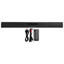 NIKOU Altavoz Bluetooth Estéreo TV Tarjeta inalámbrica Música Audio Escritorio Barra de Sonido Larga BS‑28B con Control Remoto y Cable de Carga precio