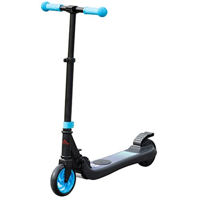 HOMCOM Patinete Eléctrico para Niños de +6 Años Scooter Eléctrico Plegable con Altura Ajustable Batería 24V Velocidad Máxima 8 km/h Carga 50 kg 71x36,
