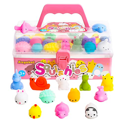 Aeyohni Squeeze Toys Squishies Mochi Squishy Juguetes para fiestas infantiles, 50 unidades, ideales como regalo de Pascua, Navidad, regalo de aula, cu características