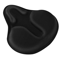 Saturey Sillín De Bicicleta - Sillín Grueso De Espuma Viscoelástica De Silicona Transpirable - para Bicicletas De Montaña Y De Carretera (Color : Schw características