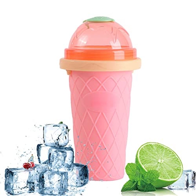 Verano Slushie Maker Cup Taza Mágica de Batidos 2 in1Rápido Refrigeración Maquina Hacer Helados Caseros, Adecuado para Niños y Verano Familiar (Color 