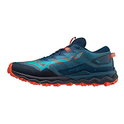 Mizuno Wave Daichi 7, Zapatillas de Trail Running Hombre, Moroccan Blue/Algiers Blue/Grena, 42 EU en oferta