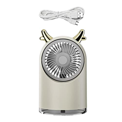 F Fityle Mini Ventilador de Aire Acondicionado portátil 3 Hojas 3 velocidades humidificador de Ventilador de Escritorio para Camping Viaje en casa Ven en oferta