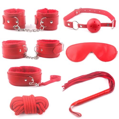 Colchón Ajustable de 7 Piezas para Dormitorio Pareja (Rojo)