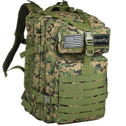 EVERFLY Mochila Tactica Militar 45L - Para Crossfit Supervivencia Caza Pesca Senderismo Gimnasio Montañismo Airsoft - Oxford 800D - Hombre Mujer - Mac en oferta