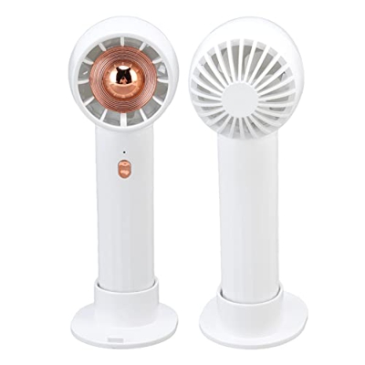 Ventilador de Mano, Ventilador de Escritorio USB con Base de Soporte Ventilador de Mesa Ajustable con Cuatro Engranajes Ventilador Eléctrico de Refrig