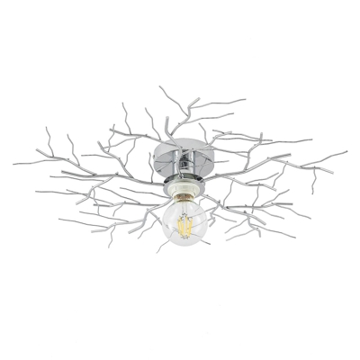 Lindby Vetki plafón con decoración, cromo
