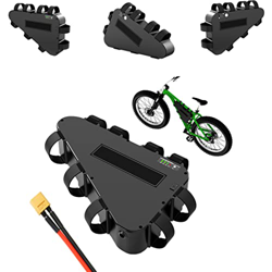 HJGHY Batería Bicicleta Triángulo Eléctrica 48V 52V 20AH E-Bike Batería de Litio Reemplazada Batería con Cargador Cerradura Antirrobo BMS para 200W 50 características