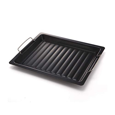 Cuenco para Parrilla, Accesorios para Parrilla de Acero Inoxidable esmaltado, Cuenco para Acampar y familias, fácil Limpieza Happy House