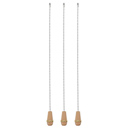 Mobestech Cadena de Bola de Tracción del Ventilador de Techo de Madera de 3 Piezas para La Bola de Tracción para El Ventilador de Techo Decoración de  en oferta