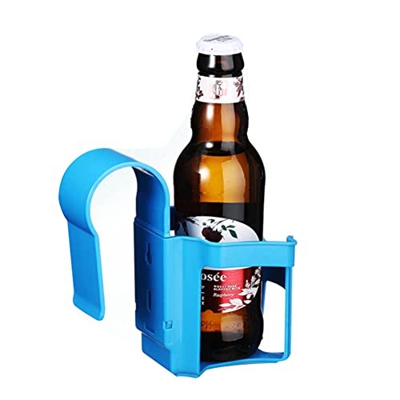 LYEAA Taza de agua de plástico junto a la piscina, soporte para colgar para bebidas sobre el suelo, estante de cerveza para bebidas y bebidas, soporte