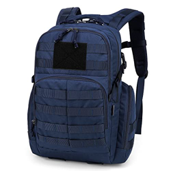 Mardingtop 25/40L Mochila Militar, Mochilas Hombre Deportivas Mochila Tactica Senderismo Moto Deporte Viaje Playa Montaña Negra for Unisex (25l - Azul en oferta