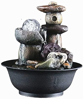 Tabletop Fountains Tabletop Fountain Desktop Electric Water Fountain Indoor Table-Top Water Fountain Gifts Amp Decor Rock Design Gift Desktop Fountain