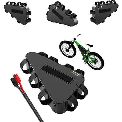 HJGHY Batería Bicicleta Triángulo Eléctrica 48V 52V 20AH E-Bike Batería de Litio Reemplazada Batería con Cargador Cerradura Antirrobo BMS para 200W 50