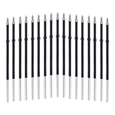 KINBOM 200 Recambios de Bolígrafo Reemplazables Punta Mediana de 0,7 mm para Recarga de Tinta de Gel Escritura Suave para Bolígrafo Retráctil (Negro)