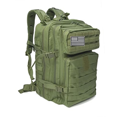 JGR SELECT Mochila Táctica 45L Militar - Impermeable, Gran Capacidad, Deportiva – Para Crossfit, Gimnasio, Supervivencia, Senderismo, Montaña, Caza, V