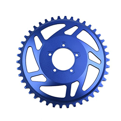 LEENKEA Anillo de cadena de bicicleta, bicicleta eléctrica Ebike 42T Anillo de cadena de corrección de compensación Rueda de desplazamiento estrecha y en oferta