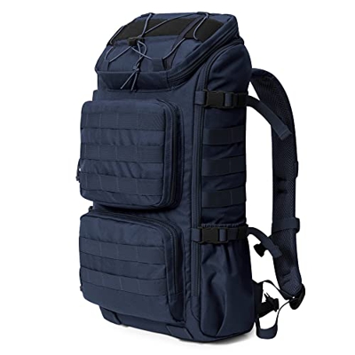 Mardingtop 28L Mochila Táctica Militar Mochilla Assault MOLLE Bolsa de Emergencia Mochilas de Senderismo para Trekking, Montañismo,Camping(28l-Azul)