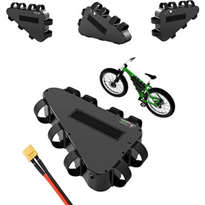 HJGHY Batería Bicicleta Triángulo Eléctrica 48V 52V 20AH E-Bike Batería de Litio Reemplazada Batería con Cargador Cerradura Antirrobo BMS para 200W 50