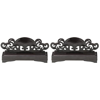 BESPORTBLE Pantalla de Ventilador Plegable de 2 Piezas Pantalla de Ventilador Chino Plegable Plegable Ventilador Organizador de Soporte de Madera Pleg