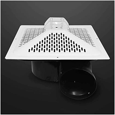 XYQSH 120W Extractor de ventilacin, Metal Completo Potente Extractor de Techo con Caja colectora de Aceite y vlvula de retencin, para Rejillas de vent