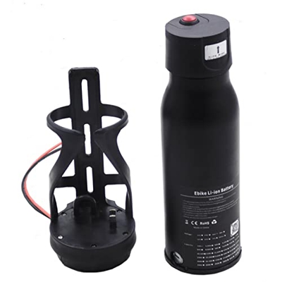 HJGHY Batería Bicicleta Eléctrica 36V 5Ah, Batería de Lones de Litio con Placa de Protección BMS Bloqueo Antirrobo Placa de Conexión Fija, para 200W 2