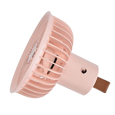 Pinsofy Ventilador eléctrico Colgante, Carga por USB de la batería del Ventilador eléctrico 3000mAh para el Estudio en el hogar de la Oficina Que acam