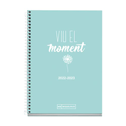 MIQUELRIUS - Agenda septiembre 2022 junio 2023 - Semana Vista - Tamaño Activa 11,7 x 17,4 cm - Bilingüe: catalán, inglés - School - Frase Azul precio