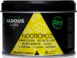 Nootrópico Natural | 80 Cápsulas 800mg | Memoria, Concentración, Energía | Ginkgo Biloba, Melena de Leon, Cafeina, Bacopa Monnieri, Tirosina, Teanina, características