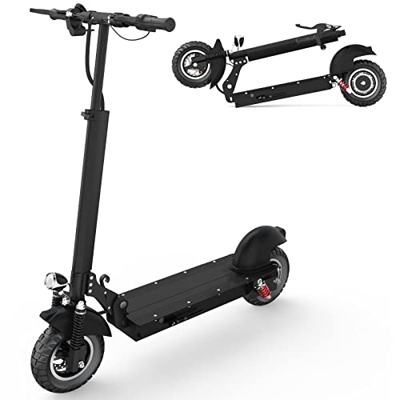 TODIMART Scooter eléctrico Plegable para Adultos, 48V 15Ah, Doble Amortiguador, neumáticos Todoterreno de 10 Pulgadas. (Modelo: E202)