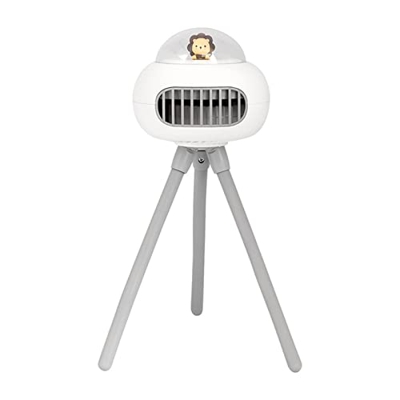 Inghome Mini Ventilador de Cochecito Clip-On para bebé Ventilador portátil pequeño Recargable y portátil, Ventilador de enfriamiento USB con 4 velocid