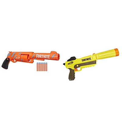 Nerf Lanzador Fortnite 6 - SH - Pulso de Camuflaje - con Martillo y Tambor Giratorio de 6 Dardos + E6717EU4 Fortnite - SP L