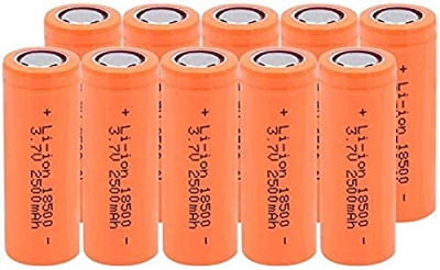 Lithium Ion 3.7V 2500Mah 18500 Battery For Emergency Power Bank Power Bank