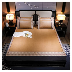 FRIKE Estera De Dormir De Ratán De Verano Colchoneta De Bambú Transpirable Plegable Ropa De Cama Colchón De Uso De Doble Cara Suave Dormitorio Hogar E características