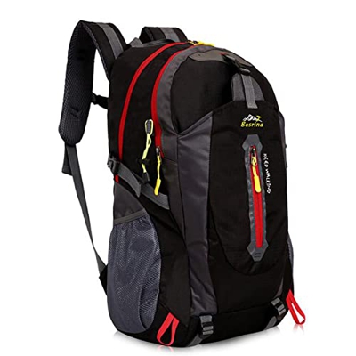 Besrina Mochila de senderismo, ligera, multifuncional, informal, resistente al agua, 40 L, camping, senderismo, mochila para ciclismo, viaje, escalada