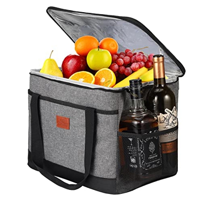 Bolsa de Enfriamiento, Awroutdoor 25L Bolsa Isotermica de Almuerzo Nevera para Alimentos Frutas Porta de Comida con Forro Plástico Aislamiento Térmico