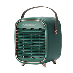 XUnion Ventilador de refrigeración de escritorio de 3 velocidades de carga USB Aire acondicionado personal Ventilador de refrigeración SF5, Azul Pg0,  precio
