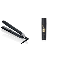 ghd Platinum+ negra + Straight On - Plancha de pelo profesional, tecnología ultra-zone y spray de alisado en oferta