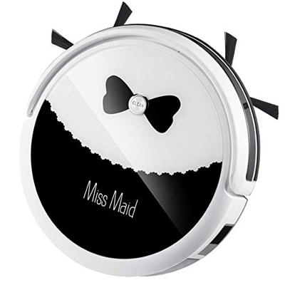 Robot Vacuum Cleaner Ultra Thin 1400Pa Strong Suction Sweeping and Mopping 2 in 1 4 Cleaning Modes Robotic Vacuum Cleaner with 350ML Water Tank for Pe