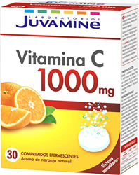 JUVAMINE - Vitamina C 1000 mg - Sistema Inmunitario - 30 Comprimidos Efervescentes características