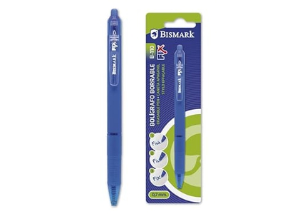 Bolígrafo Bismark Borrable con Clip B-110 Azul