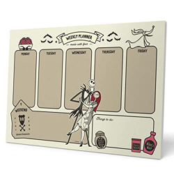 Grupo Erik Bloc planificador semanal Disney Pesadilla antes de navidad, Planificador semanal A4 sin fecha, Calendario sobremesa, Organizador semanal,  características