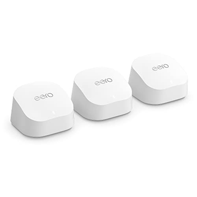 Te presentamos el sistema de Wi-Fi 6 de malla de doble banda Amazon eero 6+, con controlador de Hogar digital inteligente Zigbee integrado, compatible