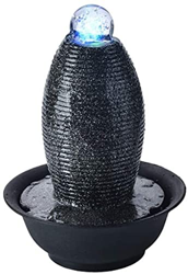 Tabletop Fountains Tabletop Water Fountains Waterfall Tiered Stone Home and Office Indoor Fountain Lucky Fengshui Fountain Tabletop Fountain Desktop F en oferta
