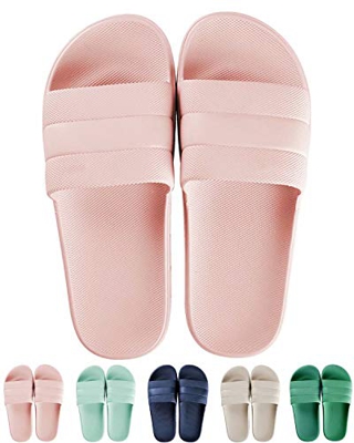 GURGER Zapatos de Playa Mujer Chanclas Piscina Verano Zapatillas de Casa Deslizantes Sandalias Rosado Tamaño 36 37