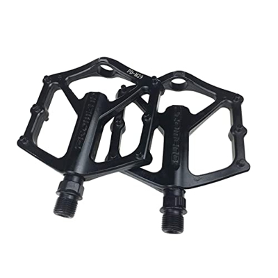 Ambiguity Pedales De Bicicleta De Montaña Pedales De Plataforma De Bicicleta De Aleación De Aluminio para BMX MTB 9/16"(1 Pair)