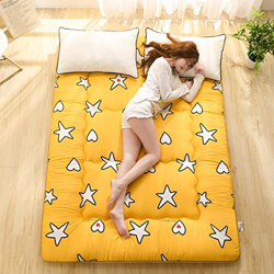 Konsilsa Colchón De Piso, Suave Tatami Base De Futón Espesar Enrollable Colchoneta para Suelo Plegable Portátil Cama de Piso de colchón de Invitados D en oferta