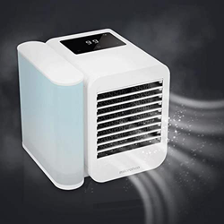Ventilador de Aire Acondicionado Móvil 3 en 1/Humidificador USB/Mini Purificador, Enfriador Aire Escritorio Portátil Ventilador Sobremesa Personal, Re en oferta